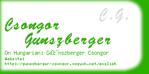 csongor gunszberger business card
